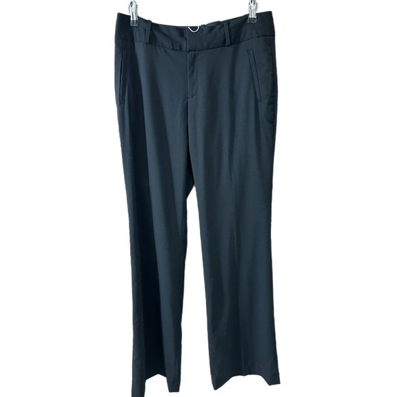 Banana Republic Women’s 8 Long Jackson Fit Trousers Pants Black Lined - Picture 1 of 6